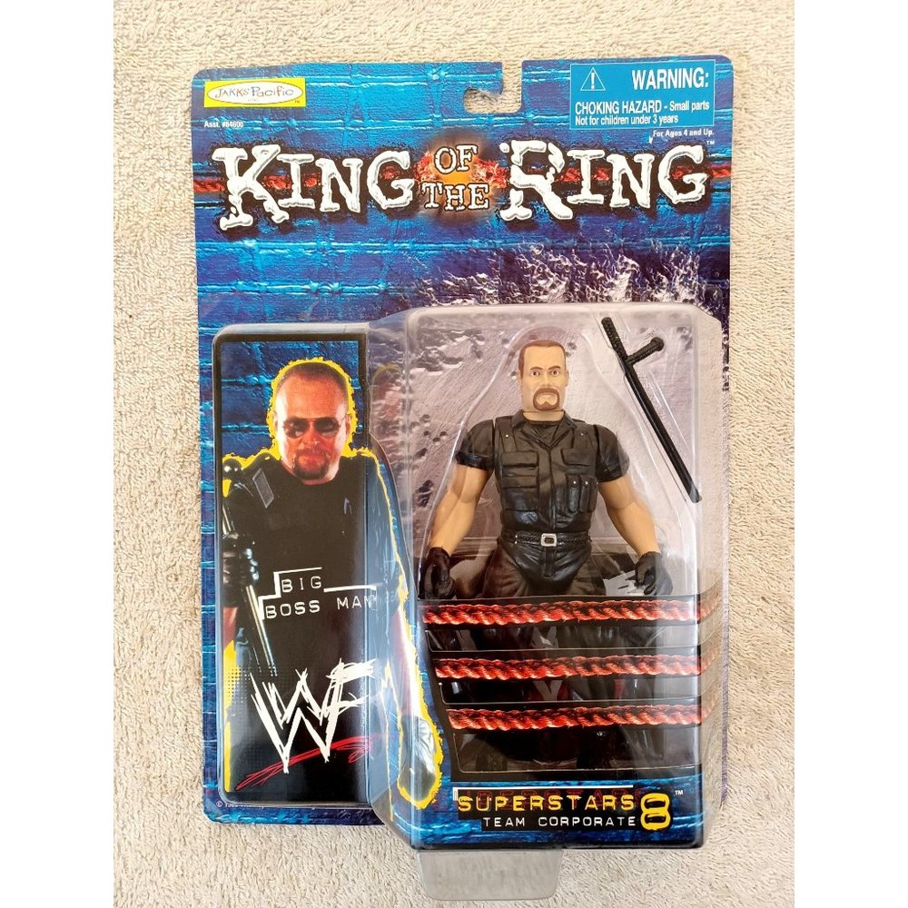 1999 King of the Ring Big Boss Man Wrestling Action Figure Vintage Superstars 8